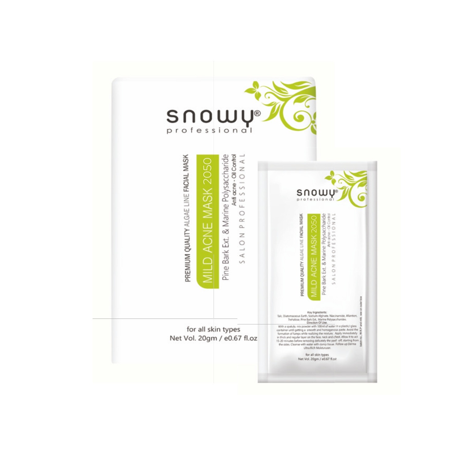 Mild Acne Algae Facial Mask 2050