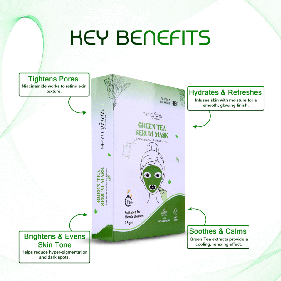 Phytofruit Green Tea Serum Face Sheet Mask - Image 4