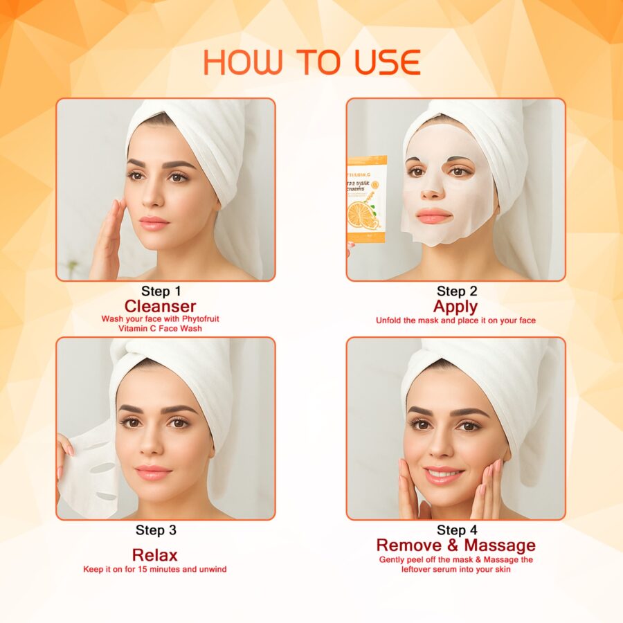 Phytofruit Orange Serum Face Sheet Mask - Image 5