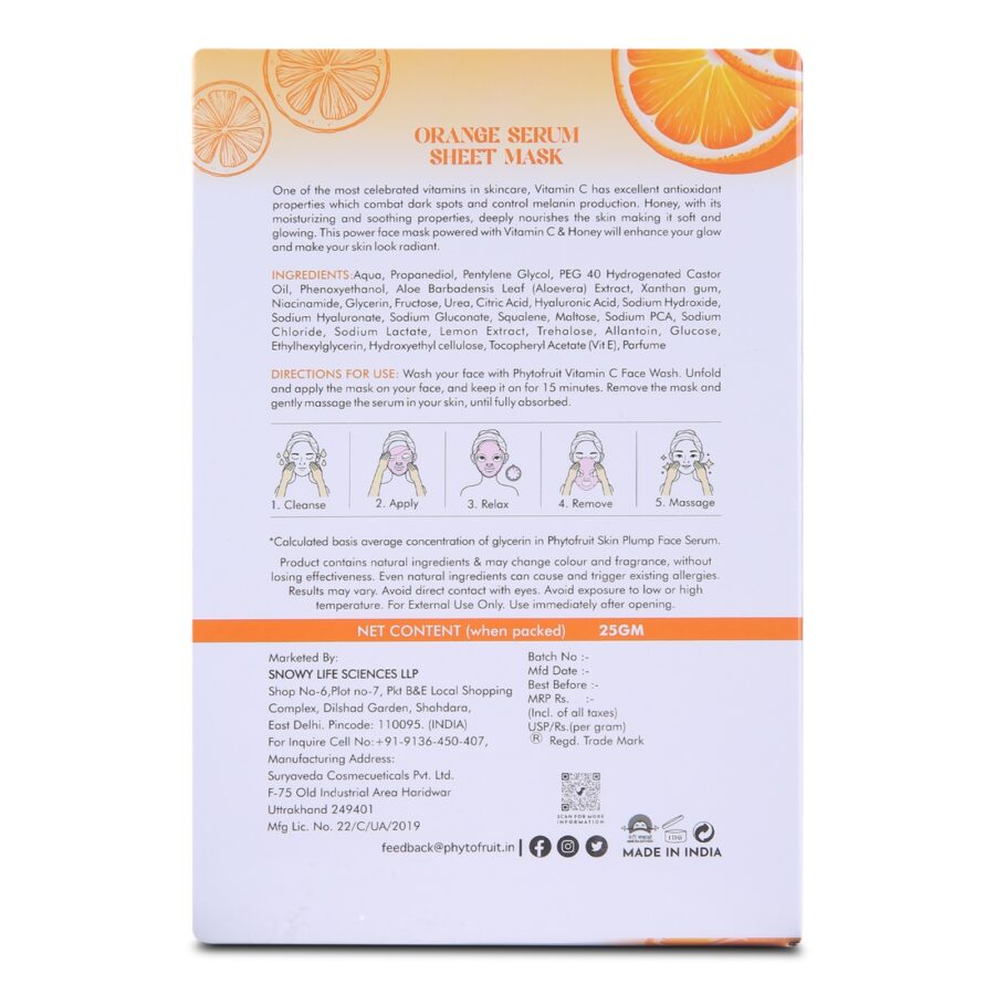 Phytofruit Orange Serum Face Sheet Mask - Image 7